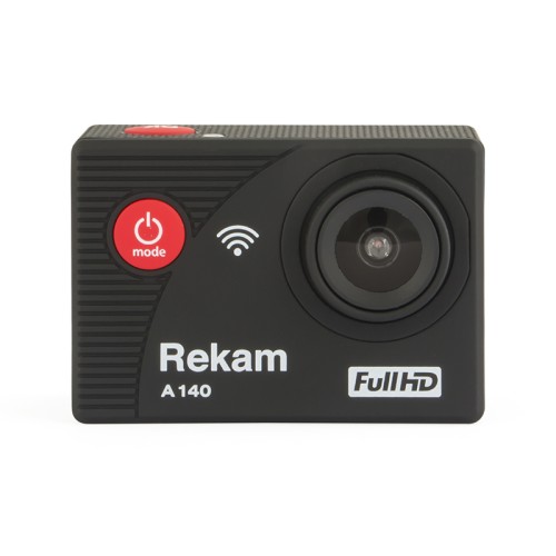 Экшн камера Rekam A140 • Циклическая запись; 
• Поддержка micro SDHC карт до 32 Гб; 
• Быстрый старт; 
• WiFi; 
• угол обзора: 144°; 
• Full HDi; HD
