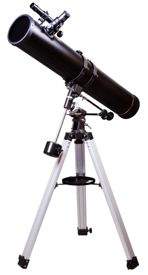 Телескоп Levenhuk Skyline PLUS 120S •   рефлектор Ньютона; 
•   апертура - 114 мм; 
•   фокусное расстояние - 900 мм;
•   алюминиевая тренога.

