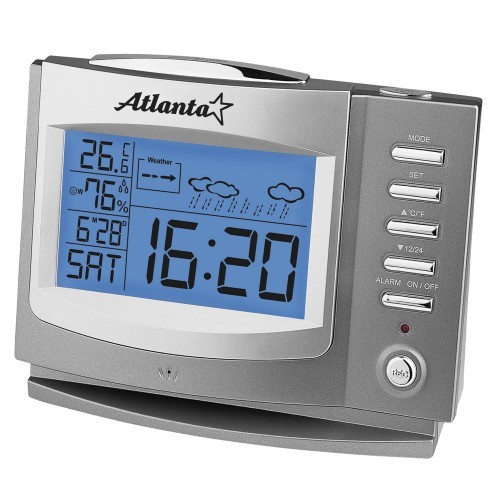 Метеостанция ATLANTA ATH-2503 •	измерение влажности;
•	часы; 
•	прогноз погоды; 
•	автономное питание. 

