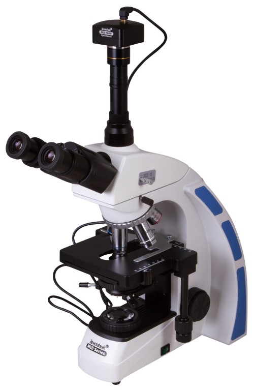 Микроскоп цифровой Levenhuk MED D40T, тринокулярный •   увеличение - 40–1000 крат;
•   тринокулярная насадка; 
•   цифровая камера 16 Мпикс с ЖК-экраном; 
•   "бесонечные" планахроматические объективы;
•   конденсор Аббе с ирисовой диафрагмой и держателем фильтра.
