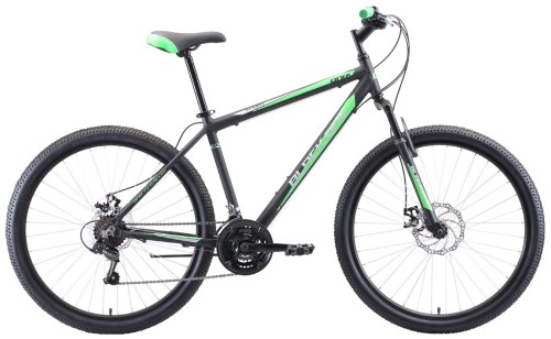 Велосипед Black One Onix 26 18 Alloy, чёрный/зелёный/серый •   диаметр колёс - 26 дюймов;
•   материал рамы - сталь;
•   пол - унисекс;
•   амортизация - Hard tail;
•   количество скоростей - 21;
•   задний тормоз - V-Brake;
•   передний тормоз - V-Brake.
