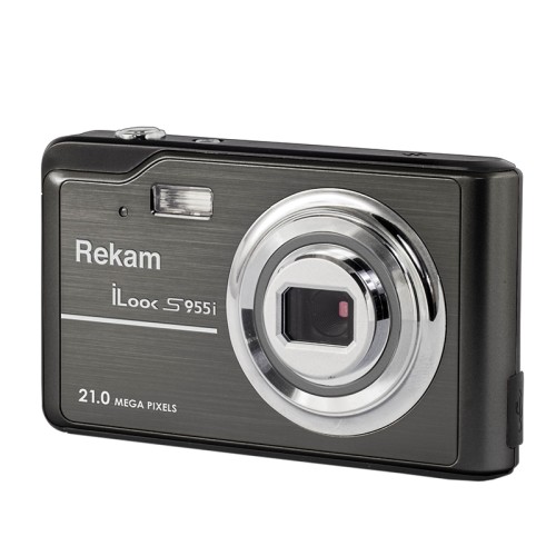 Цифровая камера Rekam iLook S955i Чёрная •	разрешение: 21 мегапиксель;
•	экран: 2.7” цветной TFT ЖК-монитор;
•	зум: цифровой 4.0X;
