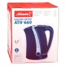 Электрический чайник дисковый ATLANTA ATH-660 синий - Электрический чайник дисковый ATLANTA ATH-660 синий