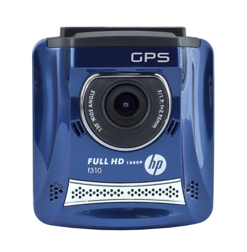 Видеорегистратор НР f310 синий •	FullHD;
•	GPS;
•	6-слойная стеклянная линза;
•	угол обзора 130°;
•	G-сенсор;
•	ручная регулировка экспозиции.
