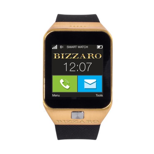 Умные часы Bizzaro CiW505SM Smart Watch gold • сенсорный экран 1.54";
• Мобильная связь, GPRS, Bluetooth;
• проигрыватель, шагомер, календарь;
• оповещения с Facebook, Twitter,