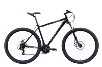Велосипед Stark'21 Hunter 29.2 18 D, чёрный/голубой