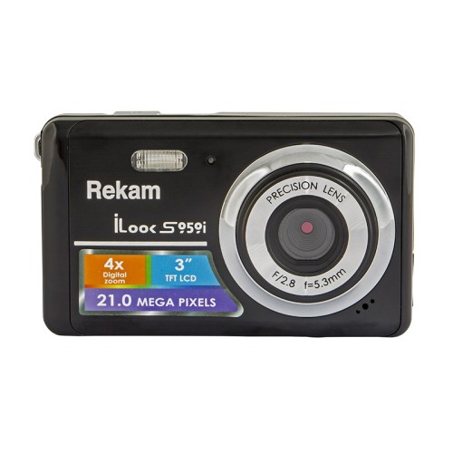 Фотокамера цифровая Rekam iLook S959i черная •	цифровая фотокамера;
•	экран 3.0 дюйма; 
•	разрешением: 21 Мп. 
