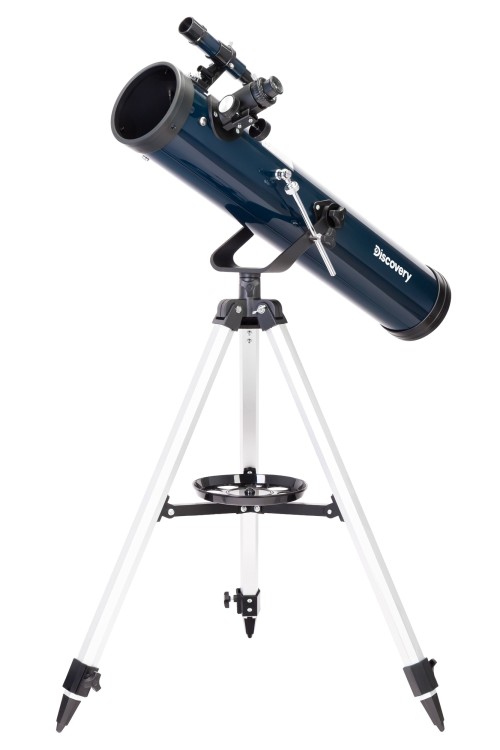 Телескоп Discovery Sky T76 с книгой •   рефлектор Ньютона на азимутальной монтировке;
•   микровинт на вертикальной оси для более точного и плавного управления;
•   богатая комплектация: необходимые оптические аксессуары и книга о космосе;
•   красочная упаковка – телескоп подходит для подарка;
•   оптимальный выбор для начинающего астронома.
