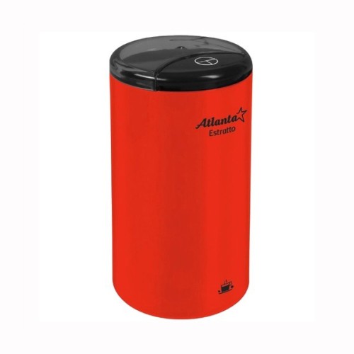 Кофемолка электрическая Atlanta ATH-3391, цвет - красный Объем до 75 г кофе, 180 Вт