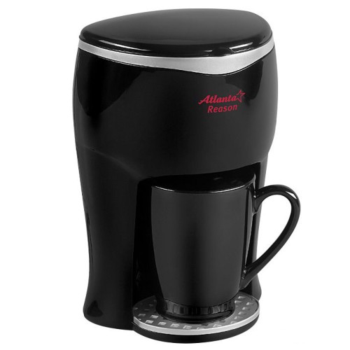 Кофеварка электрическая Atlanta ATH-530, цвет - черный •	капельная кофеварка; 
•	чашка в комплекте; 
•	съемный фильтр и мерная ложка. 

