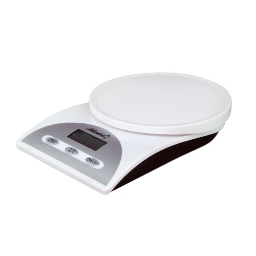 Весы кухонные электронные, Atlanta ATH-814 white •	электронные кухонные весы; 
•	точность взвешивания: 1 г; 
•	обнуление веса; 
•	функция сложный рецепт. 

