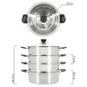 Пароварка, 26 см, Pomi d'Oro P630102 Vapore - Пароварка, 26 см, Pomi d'Oro P630102 Vapore