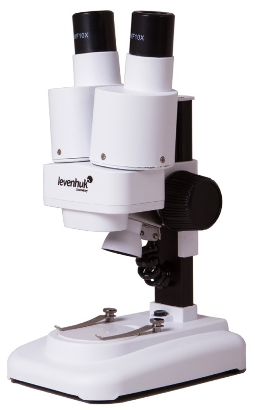 Микроскоп бинокулярный Levenhuk 1ST •    Стереоскопический микроскоп
•    Большое рабочее расстояние
•    Удобная бинокулярная насадка
•    Светодиодная подсветка
•    Работает от батареек
•    Чехол для хранения в комплекте
