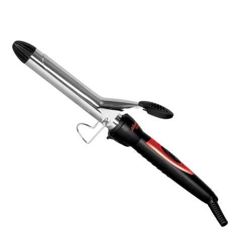 Электрощипцы для укладки волос ATLANTA ATH-6651 черный/красный •	керамический нагревательный элемент; 
•	индикатор работы; 
•	вращающийся шнур. 

