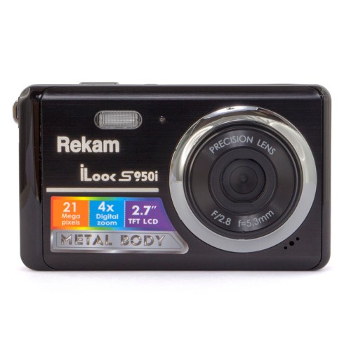 Цифровая камера Rekam iLook S950i /3 Уценённый товар: витринный образец. Предоставляется полная гарантия.
•	разрешение: 21 мегапиксель;
•	экран: 2.7” цветной TFT ЖК-монитор;
•	зум: цифровой 4.0x;

