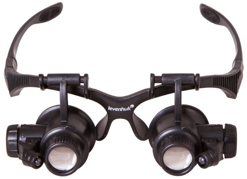 Лупа-очки Levenhuk Zeno Vizor G4 •    лупа на очковой оправе;
•    встроенная светодиодная подсветка;
•    4 шага увеличения;
•    линзы из оптического пластика.
