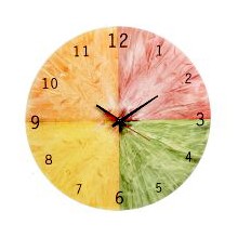 Часы настенные Pomi d&#039;Oro T3320-K •	настенные, кухонные часы; 
•	яркий циферблат; 
•	рисунок: цитрусовые. 

