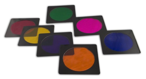 Комплект желатиновых фильтров Rekam AC-8011 7 цветов для RB-4001 /2 •    Уцененный товар. Отсутствует упаковка; 
•    Распространяется полная гарантия;
•    комплект цветных фильтров; 
•    7 цветов; 
•    держатель в комплекте. 
