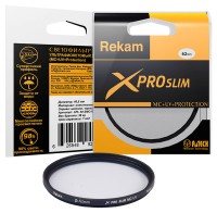 Светофильтр Rekam X PRO SLIM UV MC 62мм  для фотоаппарата тонкий ультрафиолетовый