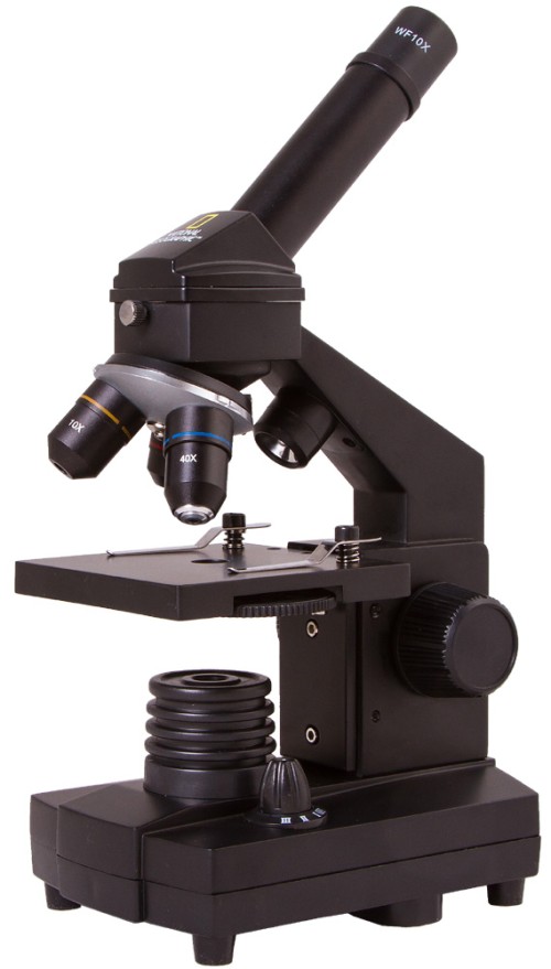 Микроскоп цифровой Bresser National Geographic 40x-1024x, в кейсе •   биологический микроскоп для хобби и учебы;
•   цифровой окуляр (разрешение 640х480 пикс);
•   увеличение: 40x–1024х;
•   линза Барлоу 1.6х;
•   две светодиодные лампы с регулировкой яркости;
•   удобный кейс для транспортировки и пылезащитный чехол;
•   набор для опытов и инструменты в комплекте.

