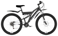 Велосипед Stark'21 Jumper 27.1 FS D 16, чёрный/серебристый