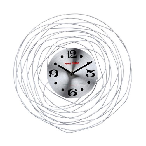 Часы настенные Pomi d&#039;Oro T3314-K •	настенные часы; 
•	металлический циферблат; 
•	витые белые. 

