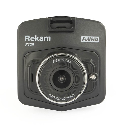 Видеорегистратор Rekam F120/3 Уценённый товар: демонстрационный образец. Распространяется полная гарантия.

•	угол обзора: 140°;
•	G-сенсор; 
•	FullHD. 

