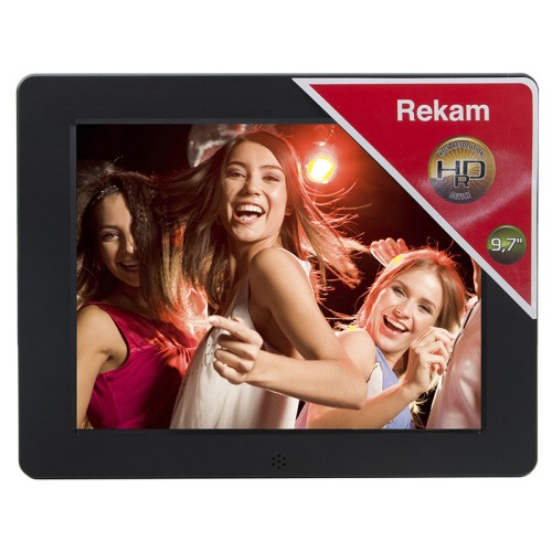 Цифровая фоторамка Rekam DejaView F105, 10 дюймов /3 •	экран: 10 дюймов, 800×600 Мп;
•	формат изображений: JPG;
•	память, внешняя: SD/MS/MMC; 
•	USB 2.0;
•	режимы: полный экран, слайд-шоу, эскизы.
