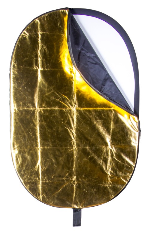 Комплект 5 в 1 овальных светоотражателей Rekam RE-RC69 KIT, 90х120 см •	комплект овальных светоотражателей ("5 в 1")
•	цвета: белый / золотой / серебряный / полупрозрачный / чёрный
•	размер 90х120 см; 
•	чехол для хранения и транспортировки. 

