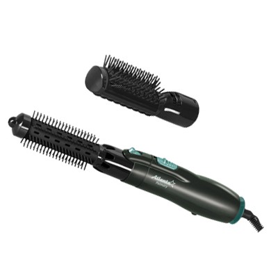 Фен ATH-886 зеленый •	фен-щетка для волос; 
•	2 насадки; 
•	мощность 500 Вт. 


