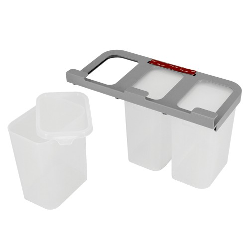 Набор контейнеров с подвесной системой, Pomi d&#039;Oro RUS-575049 •   3 контейнера по 2 л;
•   температурный режим - -40 до +90 °С;
•   материал - пищевой полипропилен и ABS-пластик.
