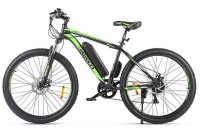 Велогибрид Eltreco XT 600 D, чёрно-зелёный