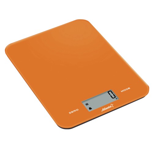 Весы кухонные электронные, Atlanta ATH-6197 orange •   стальная рабочая поверхность; 
•   максимальный вес 5 кг с шагом 1 г;
•   LED-дисплей.
