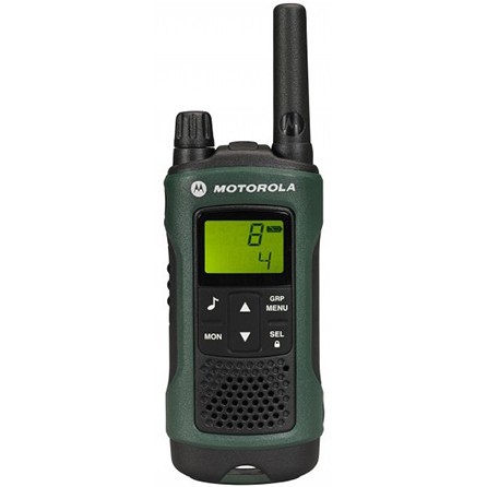 Радиостанция Motorola TLKR-T81 Hunter Диапазон частот: PMR
Дальность действия: до 10 км
Мощность передатчика: 0.5 Вт
Кол-во каналов: 8 шт
Питание: батарейки
В режиме разговора: до 16 ч
Антенна: несъемная
Вес: 140 г