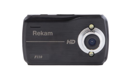 Rekam F110 Автомобильный видеорегистратор • угол обзора: 120°;
• G-сенсор. 

