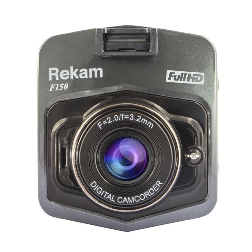 Видеорегистратор Rekam F150 • угол обзора: 120°;
• G-сенсор; 
• датчик парковки; 
• экран: 2.4” ЖК-дисплей; 
• видео: HD. 

