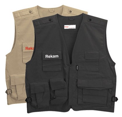 Фотожилет Rekam VEST 10 XL черный •	состав: 35% хлопок, 65% полиэстер; 
•	материал подкладки-сетки: 100% полиэстер; 
•	цвет: черный. 

