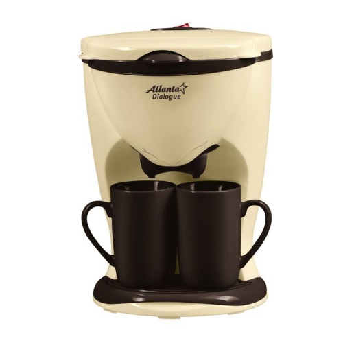 Кофеварка электрическая Atlanta ATH-531, цвет - коричневый •	капельная кофеварка; 
•	съемный, многоразовый фильтр; 
•	2 чашки в комплекте. 

