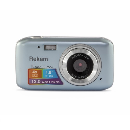 Цифровая камера Rekam iLook S755i metallic gray /3 Уценённый товар: витринный образец. Предоставляется полная гарантия.
•	разрешение: 12 мегапикселей;
•	экран: 1.8” цветной TFT ЖК-монитор;
•	4-кратный цифровой зум;

