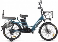 Электровелосипед Green City e-Alfa LUX 2400, сине-серый матовый