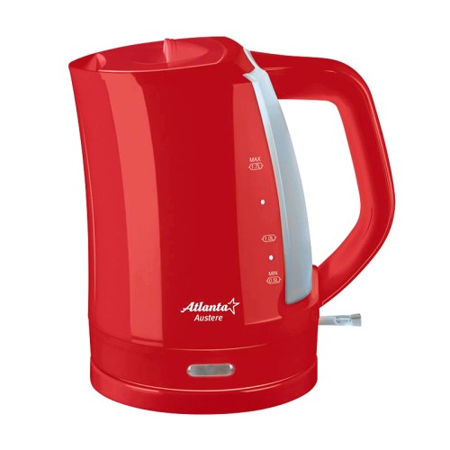 Электрический чайник дисковый ATLANTA ATH-617 красный •	электрический чайник; 
•	объем: 1.7 литров; 
•	мощность: 2000. 

