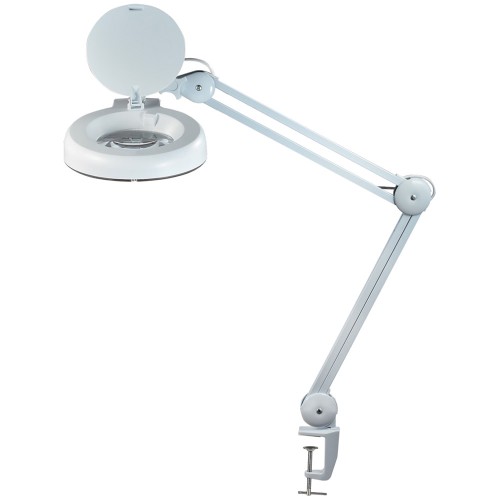 Лупа-лампа Levenhuk Zeno Lamp ZL11 LUM • линза большого диаметра; 
• 2-кратное увеличение; 
• люминесцентная подсветка; 
• надежный металлический кронштейн; 
• откидная защитная крышка линзы; 
• крепление-струбцина. 

