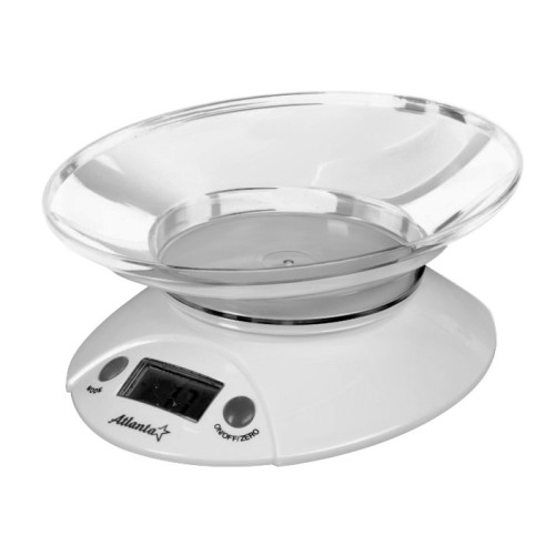Весы кухонные электронные с чашей, Atlanta ATH-803 white •	электронные кухонные весы; 
•	съемная чаша для продуктов; 
•	нагрузка до 5 кг; 
•	точность измерения 1 г; 
•	автовыключение; 


