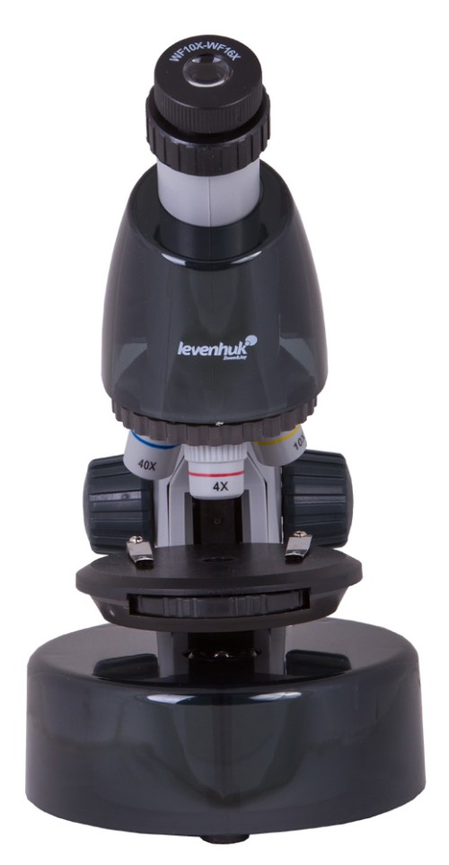 Микроскоп MoonstoneЛунный камень Levenhuk LabZZ M101 Яркий микроскоп для любознательного ребенка. В комплекте набор для интересных опытов. Увеличение: 40–640 крат 