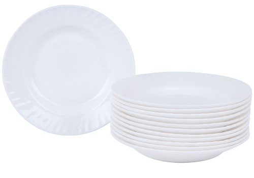 Набор глубоких тарелок по 20 см, 12 шт., Rosenberg RGC-325004 Набор глубоких тарелок