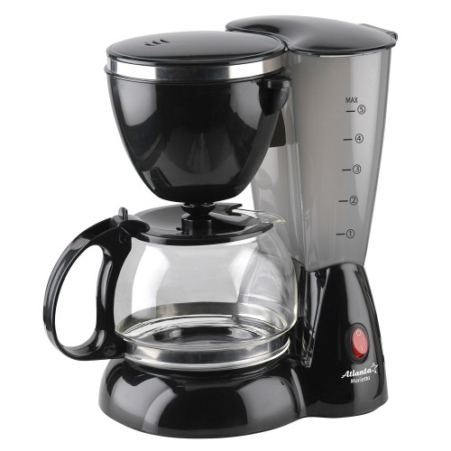 Кофеварка электрическая, Atlanta ATH-2206 black •   объём кофеварки - 600 мл;
•   функция подогрева колбы;
•   сетчатый съёмный фильтр;
•   номинальная мощность - 550 Вт.
