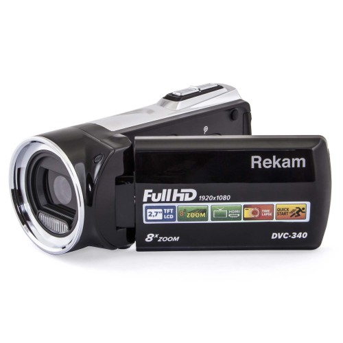 Видеокамера Rekam DVC-340 /3 Уценённый товар: демонстрационный образец. Распространяется полная гарантия.
•	Full HD: 1920x1080; 
•	вспышка: LED Светодиодная; 
•	2.7” цветной TFT ЖК-монитор, поворот на 270 градусов. 
