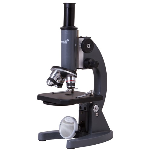 Микроскоп Levenhuk 5S NG, монокулярный монокулярный микроскоп со стеклянной оптикой; 
прекрасный выбор для учебы и хобби; 
надежный и долговечный металлический корпус; 
револьверное устройство на три объектива; 
дисковая диафрагма с 5 отверстиями; 
подсветка-зеркало, не требующая питания. 
