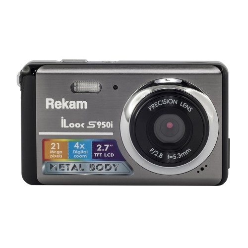 Цифровая камера Rekam iLook S950i /3 Уценённый товар: витринный образец. Предоставляется полная гарантия.
•	разрешение: 21 мегапиксель;
•	экран: 2.7” цветной TFT ЖК-монитор; 
•	зум: цифровой 4.0X. 

