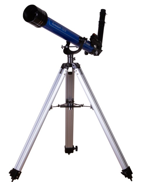 Телескоп Konus Konustart-700B 60/700 AZ •   рефрактор с расширенной комплектацией;
•   азимутальная монтировка с микровинтом на вертикальной оси;
•   множество оптических аксессуаров: окуляры, линза Барлоу, лунный фильтр;
•   для астрофотографии есть адаптер для смартфона;
•   удобная сумка для переноски и хранения телескопа и аксессуаров;
•   хороший выбор для наблюдений космоса и наземных объектов.
